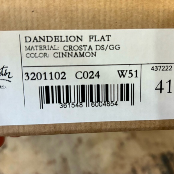 Christian Louboutin Dandelion Flat in Cinnamon, Size 41. - Picture 7 of 8
